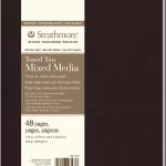 Strathmore 483-7 Softcover Watercolor Art Journal, 7.75" x 9.75", White, 24 Sheets
